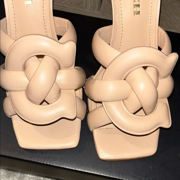 Coach Women's Cream Knot Mules - Picture 4 of 4